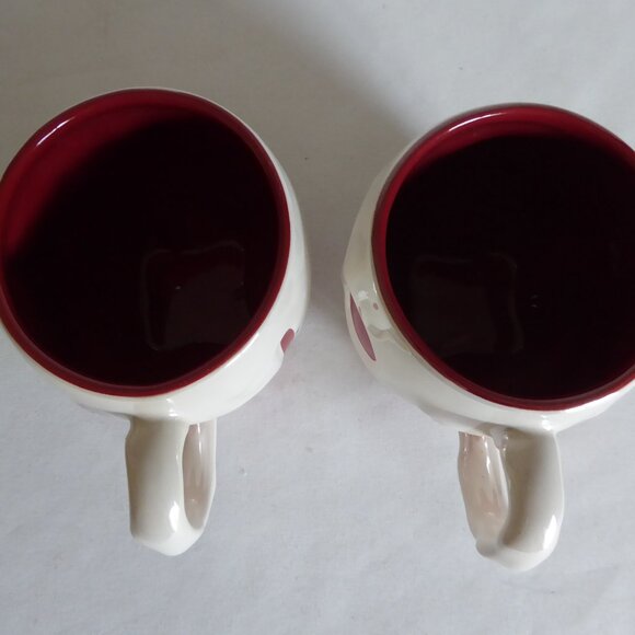 (NEW) DISNEY STORE SNOW WHITE POISON APPLE JUST ONE BITE CERAMIC MUG SET OF 2 - Picture 7 of 8